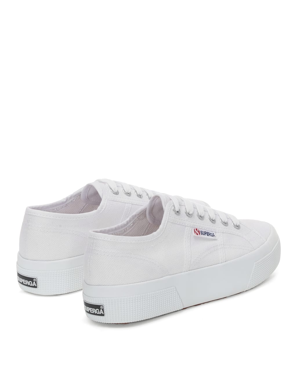 2740 Platform Canvas Lace Up Trainers 3 of 5