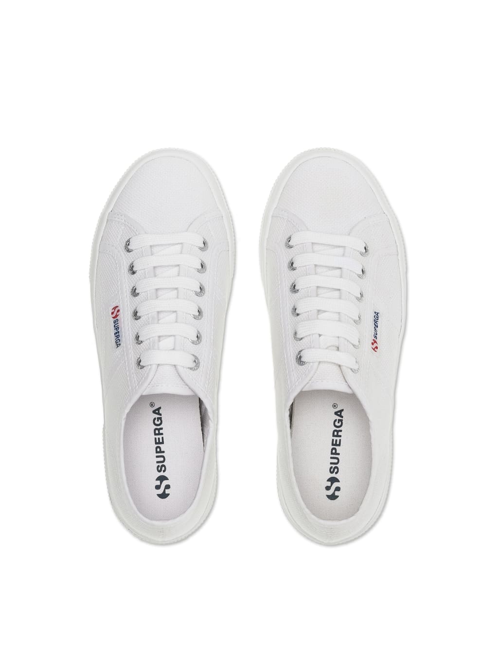 2740 Platform Canvas Lace Up Trainers 4 of 5