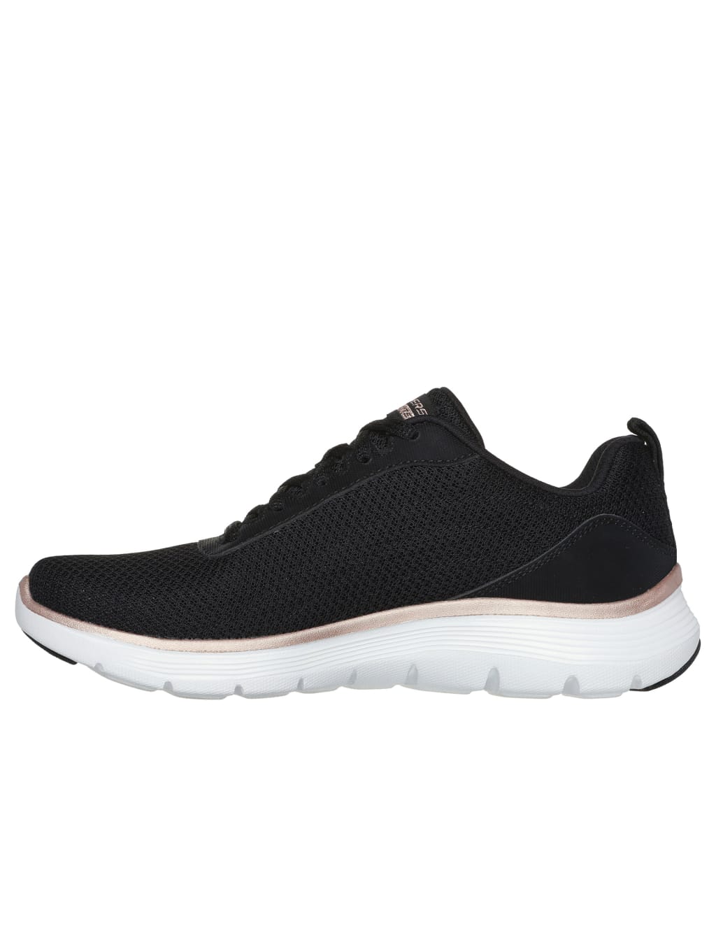 Skechers sport flex appeal 3.0 lace up trainers black store