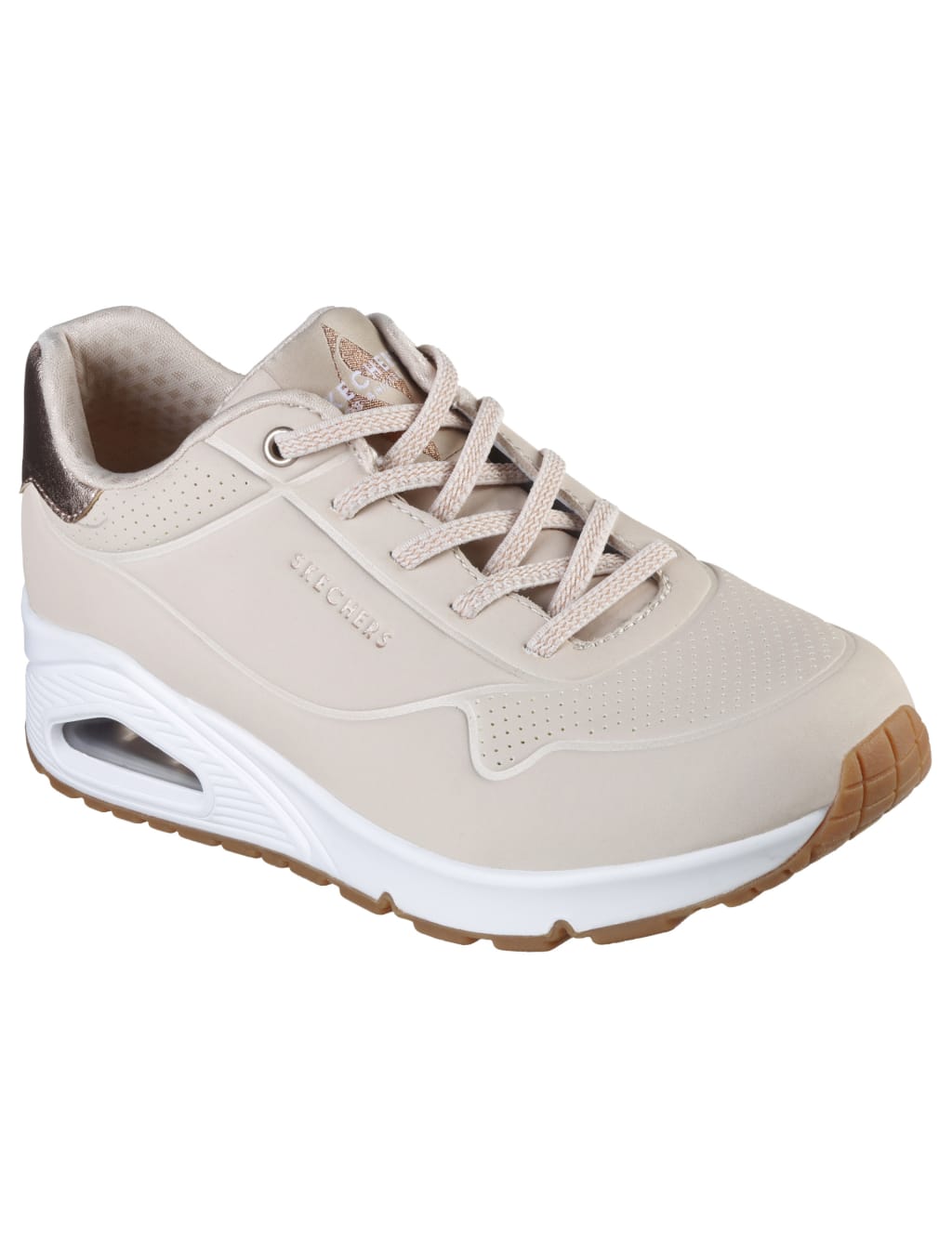 Uno Shimmer Away Lace Up Platform Trainers 2 of 5