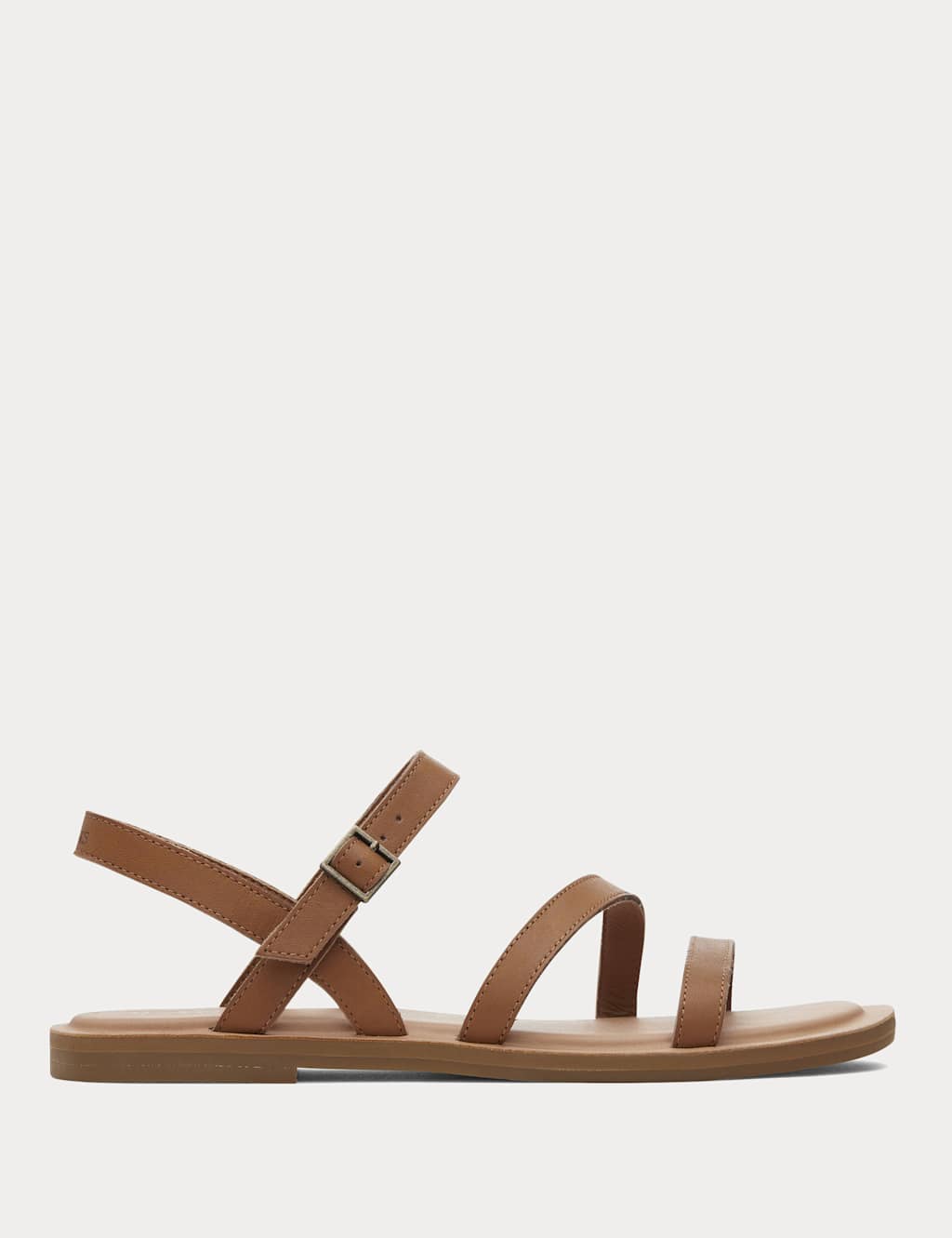 Leather Strappy Flat Sandals 4 of 17