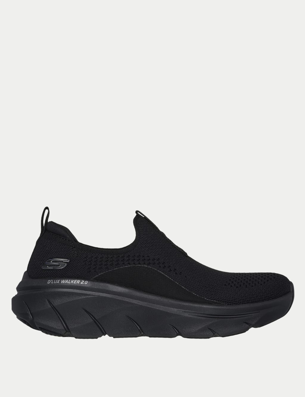 Skechers black you serene slip trainers outlet