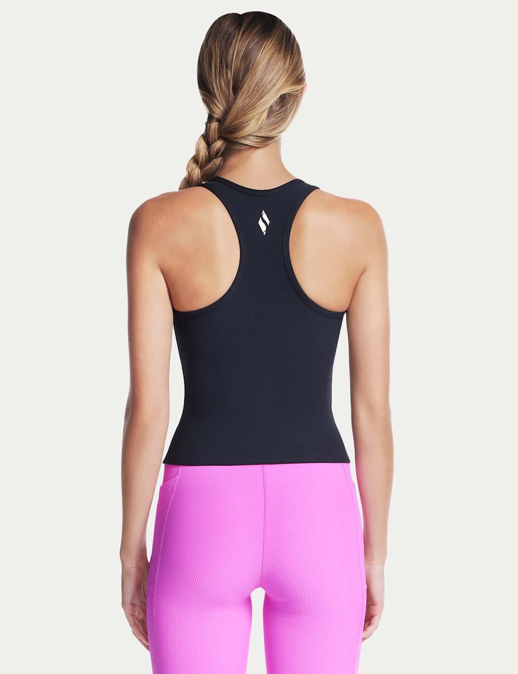 GO FLEX RIB V-Neck Racer Back Vest Top 2 of 4