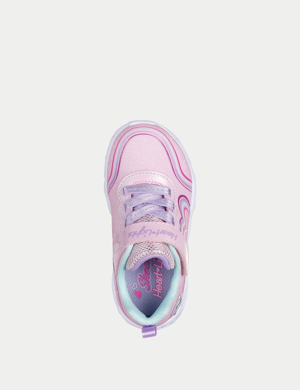 Kids Heart Lights Retro Trainers 4 Small 9 Small Skechers M S