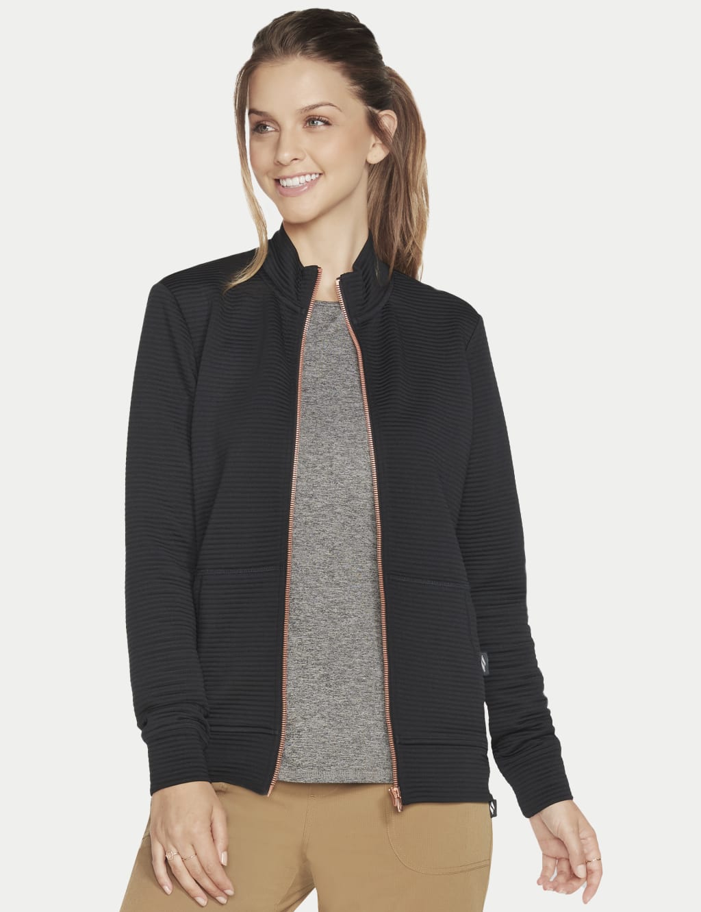 Skechers m filled hooded jacket deals