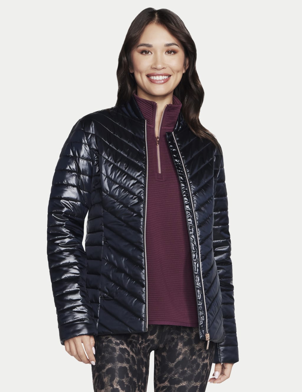 Shine padded coat online