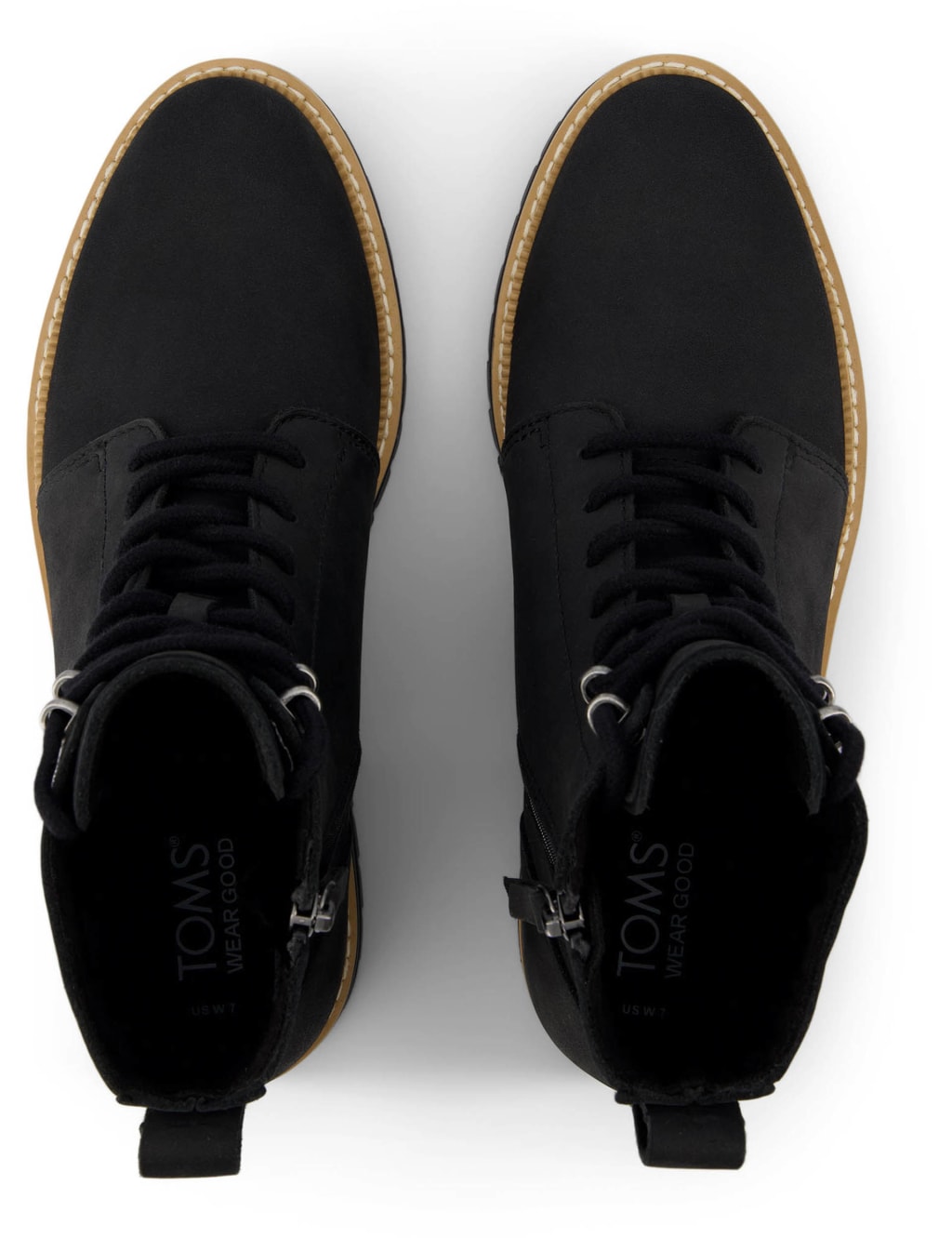 Leather Hiker Flat Ankle Boots