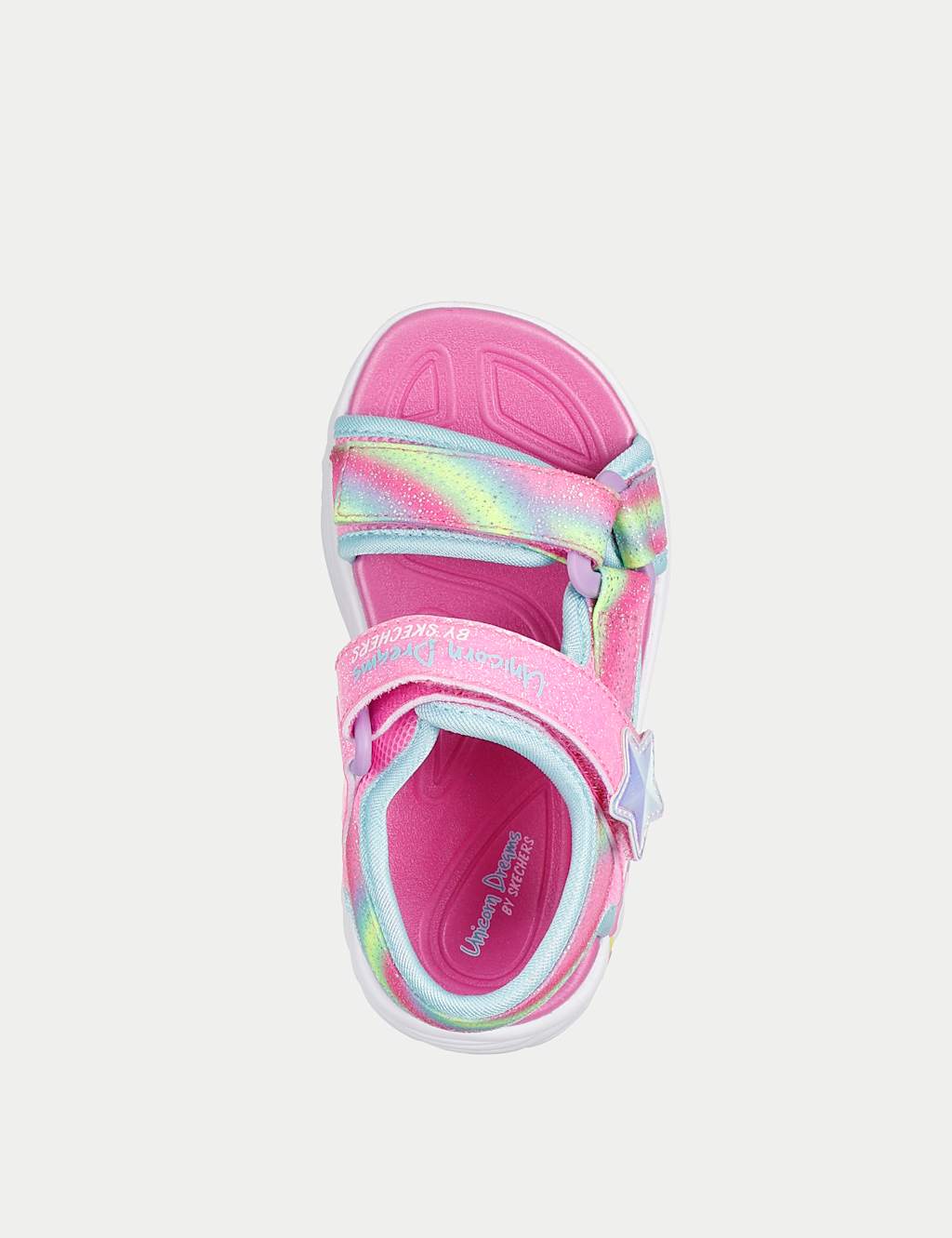 Kids' Light-up Unicorn Riptape Sandals (4 Small - 4 Large) 2 of 5
