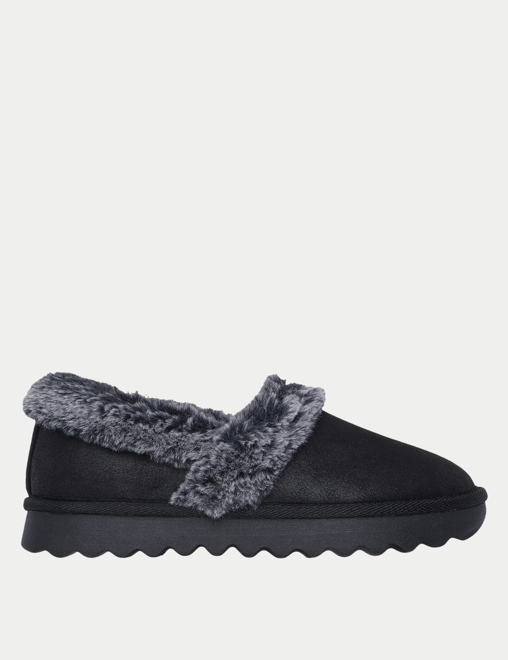 Faux Leather Slippers Skechers M S