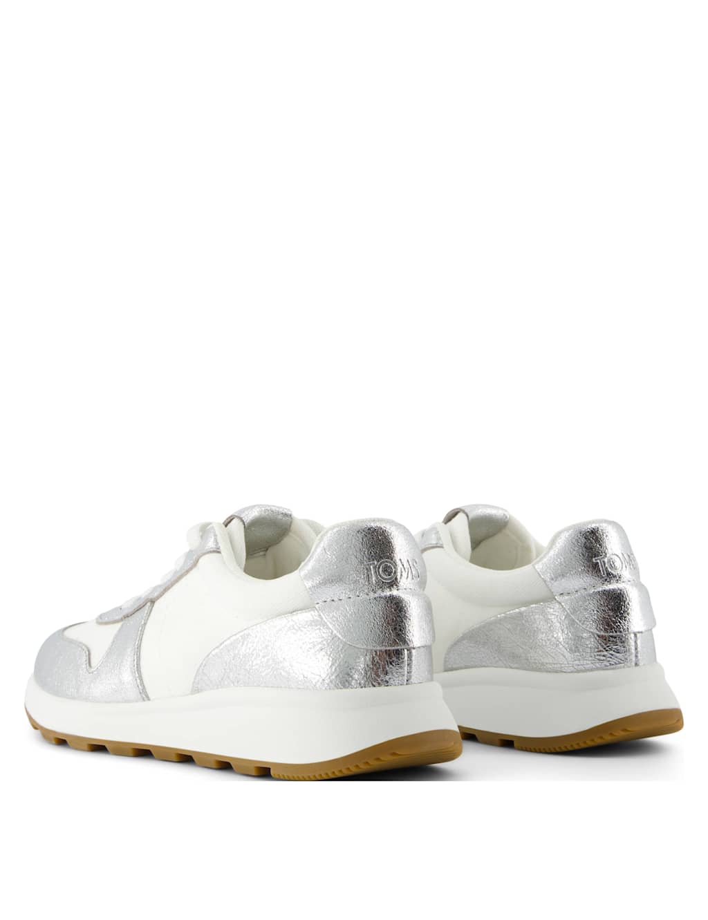 Leather Metallic Trainers 2 of 17