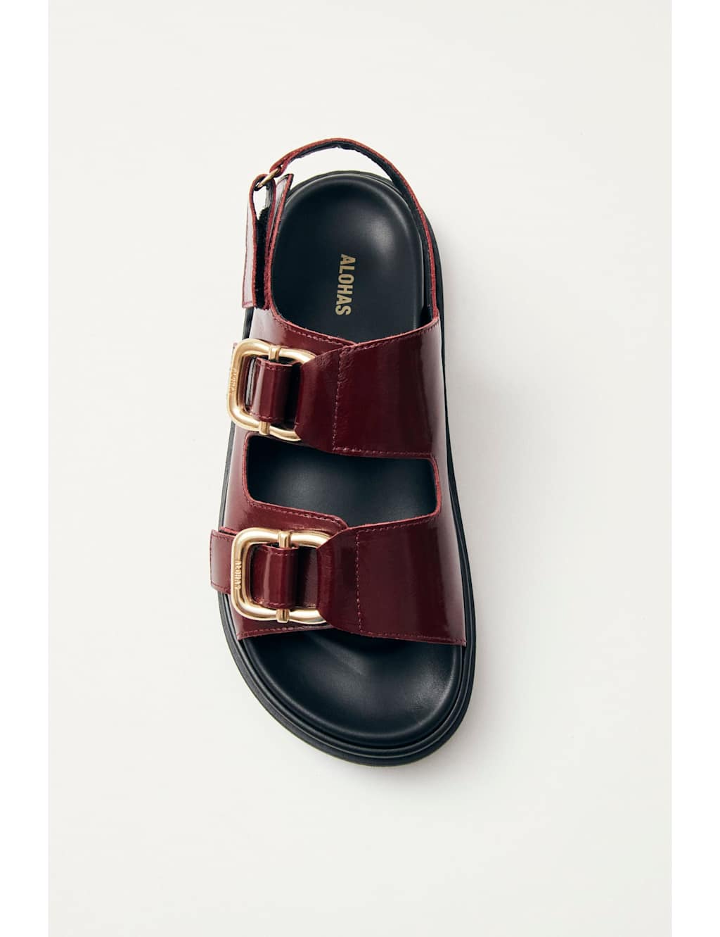 Harper Onix Leather Buckle Footbed Sandals 4 of 5