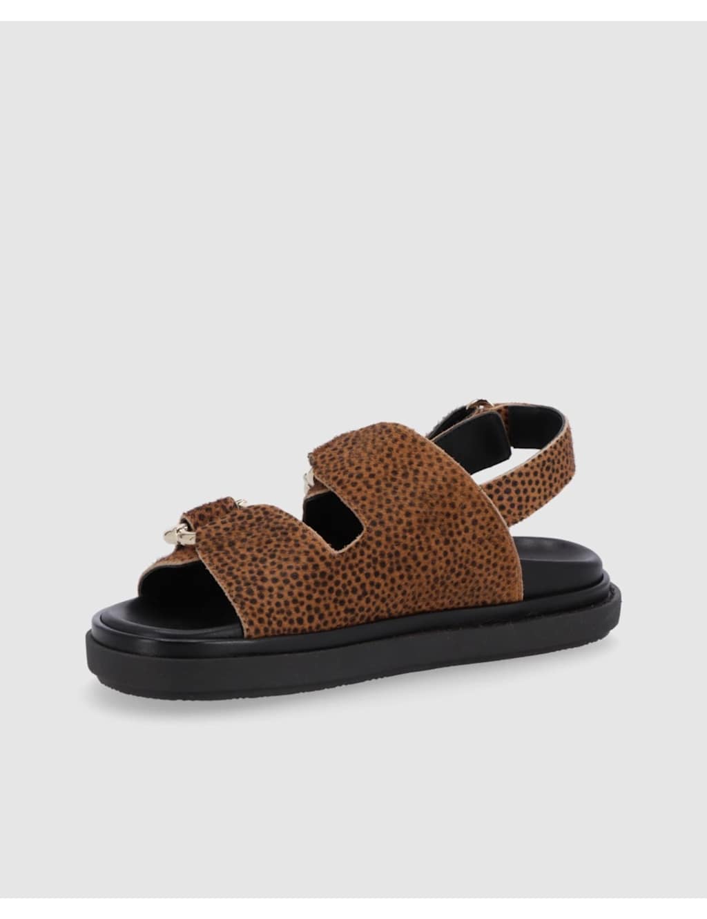 Harper Suede Leopard Print Footbed Sandals 4 of 4
