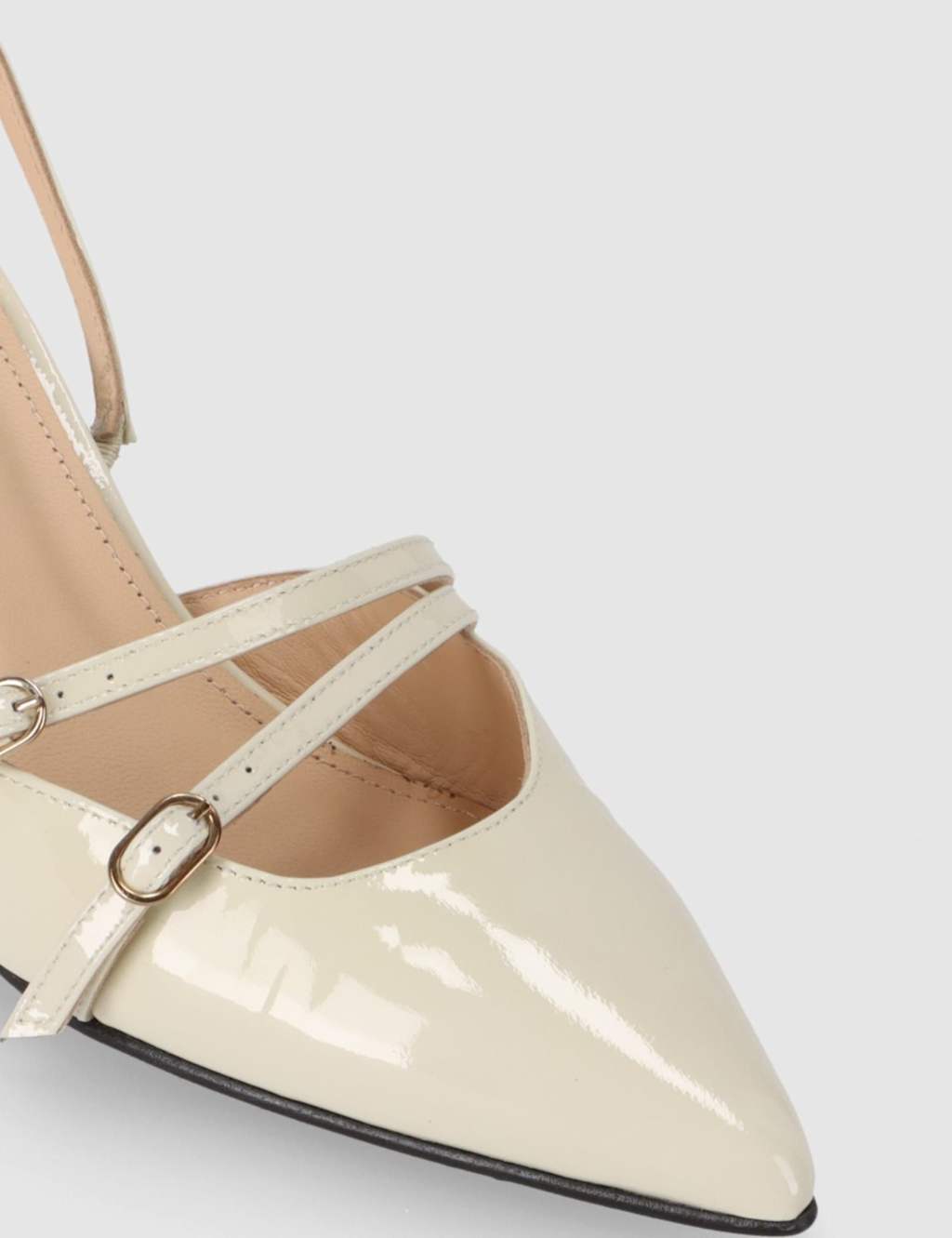 Joelle Onix Leather Patent Slingback Shoes 3 of 5