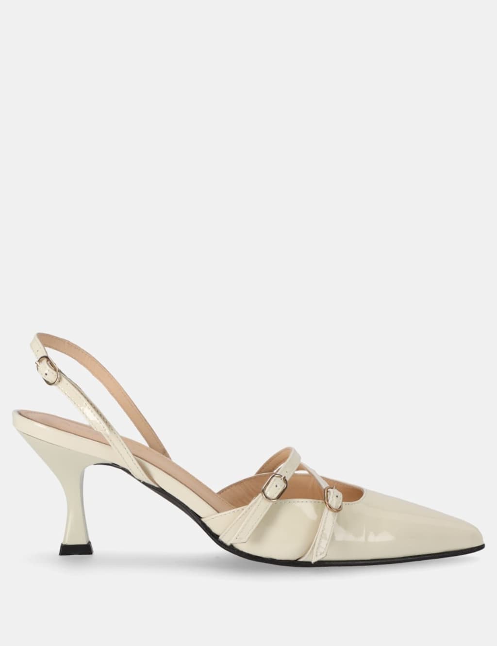 Joelle Onix Leather Patent Slingback Shoes 5 of 5