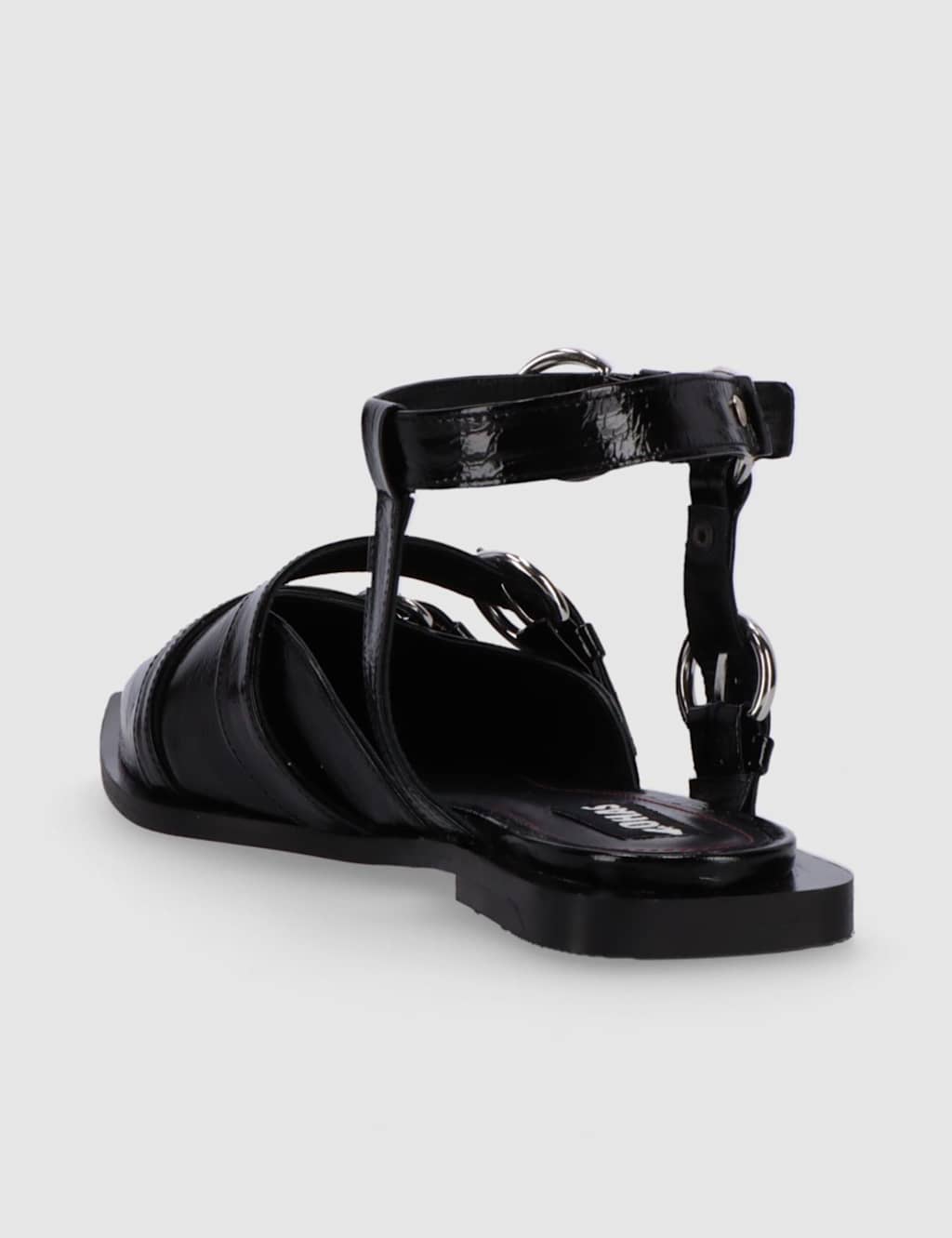 Thalara Leather Patent Flat Ballet Pumps 5 of 5