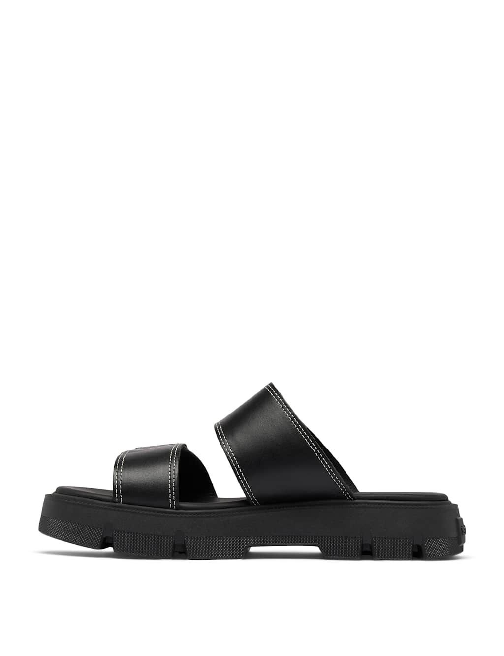 Rein Leather Chunky Flatform Sliders 2 of 8