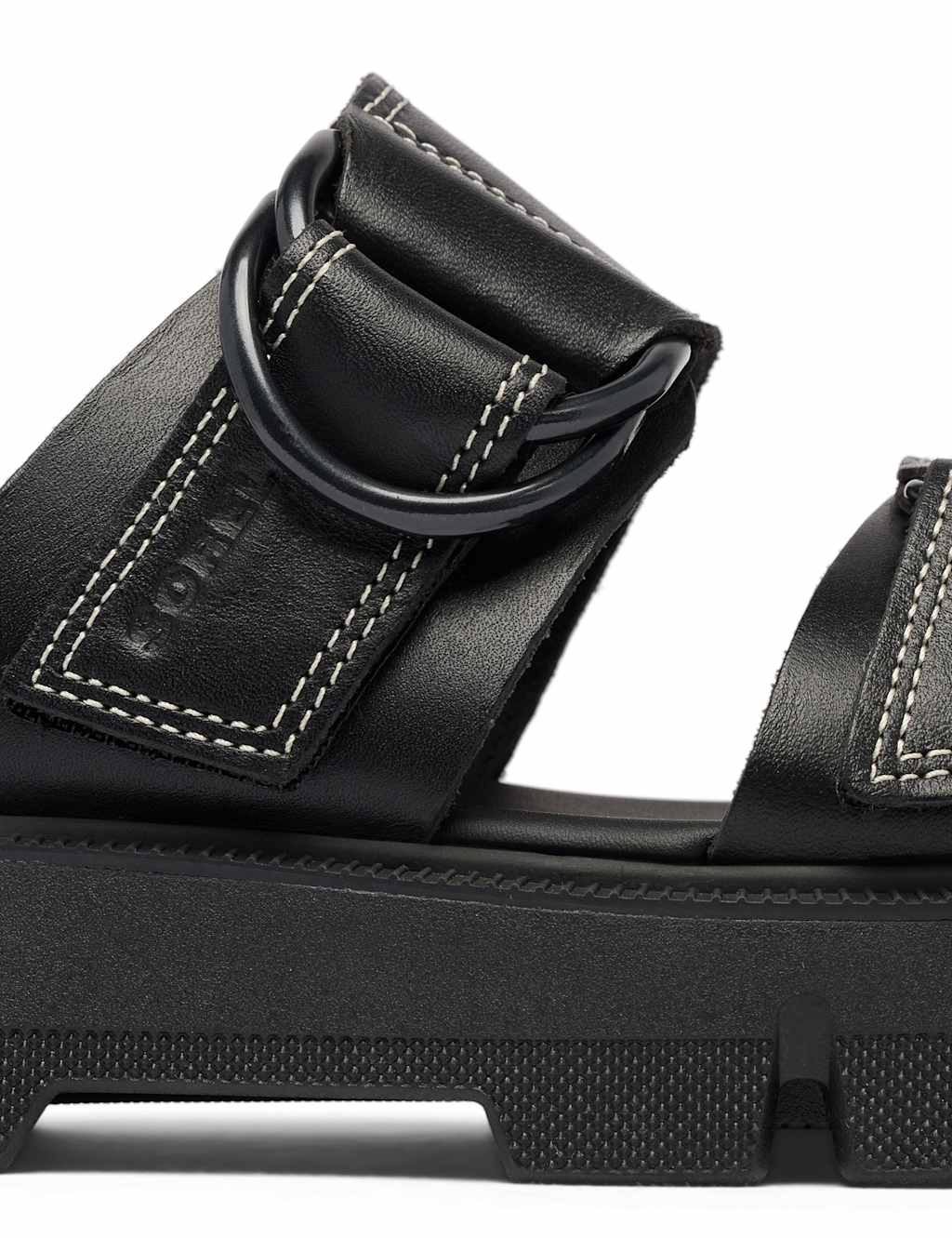 Rein Leather Chunky Flatform Sliders 6 of 8
