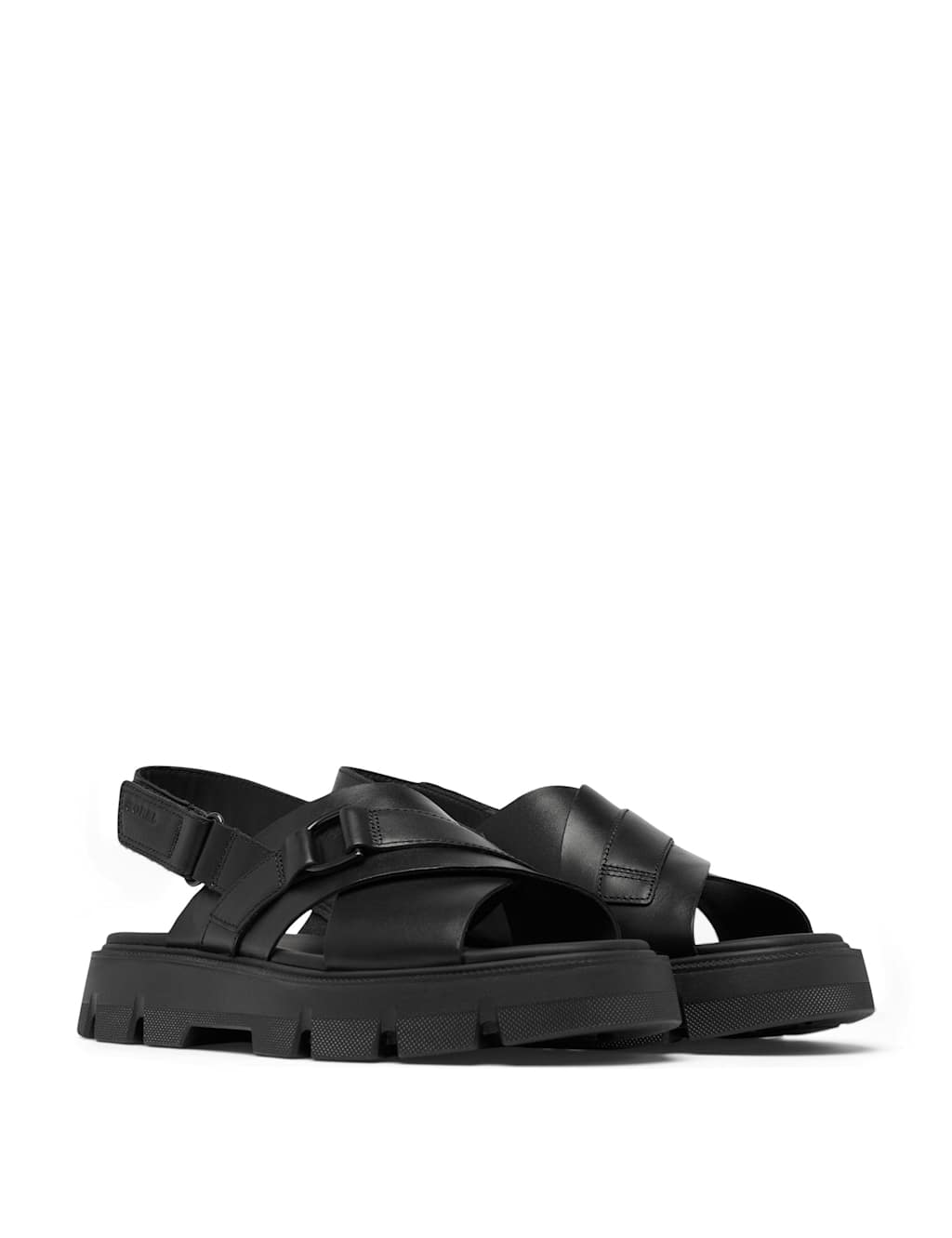 Rein Leather Crossover Chunky Flat Sandals 7 of 8