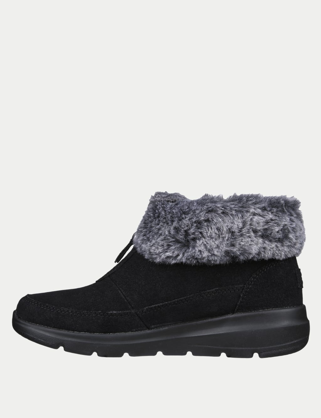 Suede Faux Fur Trim Winter Boots 2 of 4