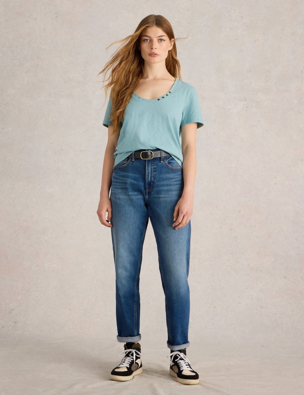 Pure Cotton Scoop Neck T-Shirt 3 of 6