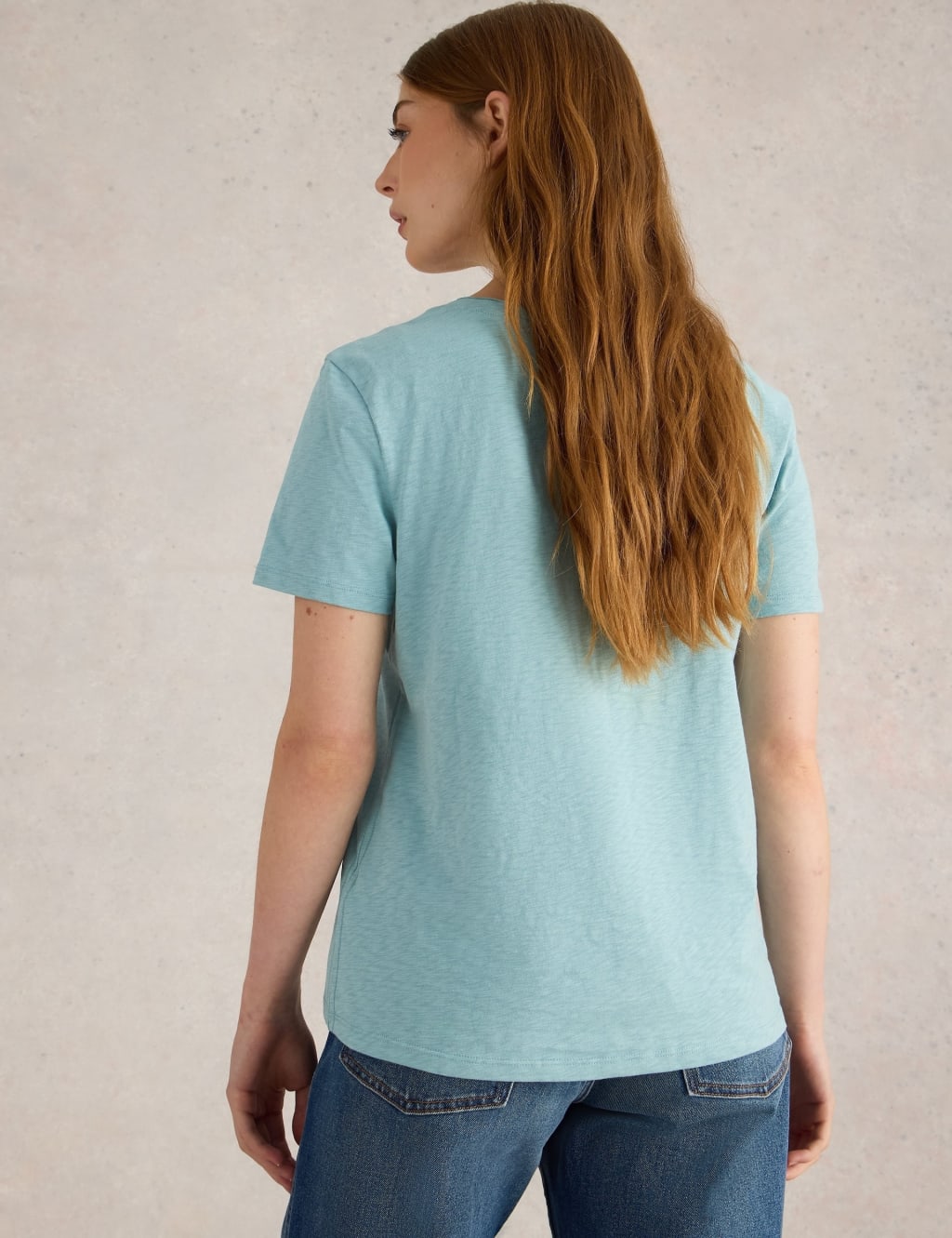 Pure Cotton Scoop Neck T-Shirt 4 of 6