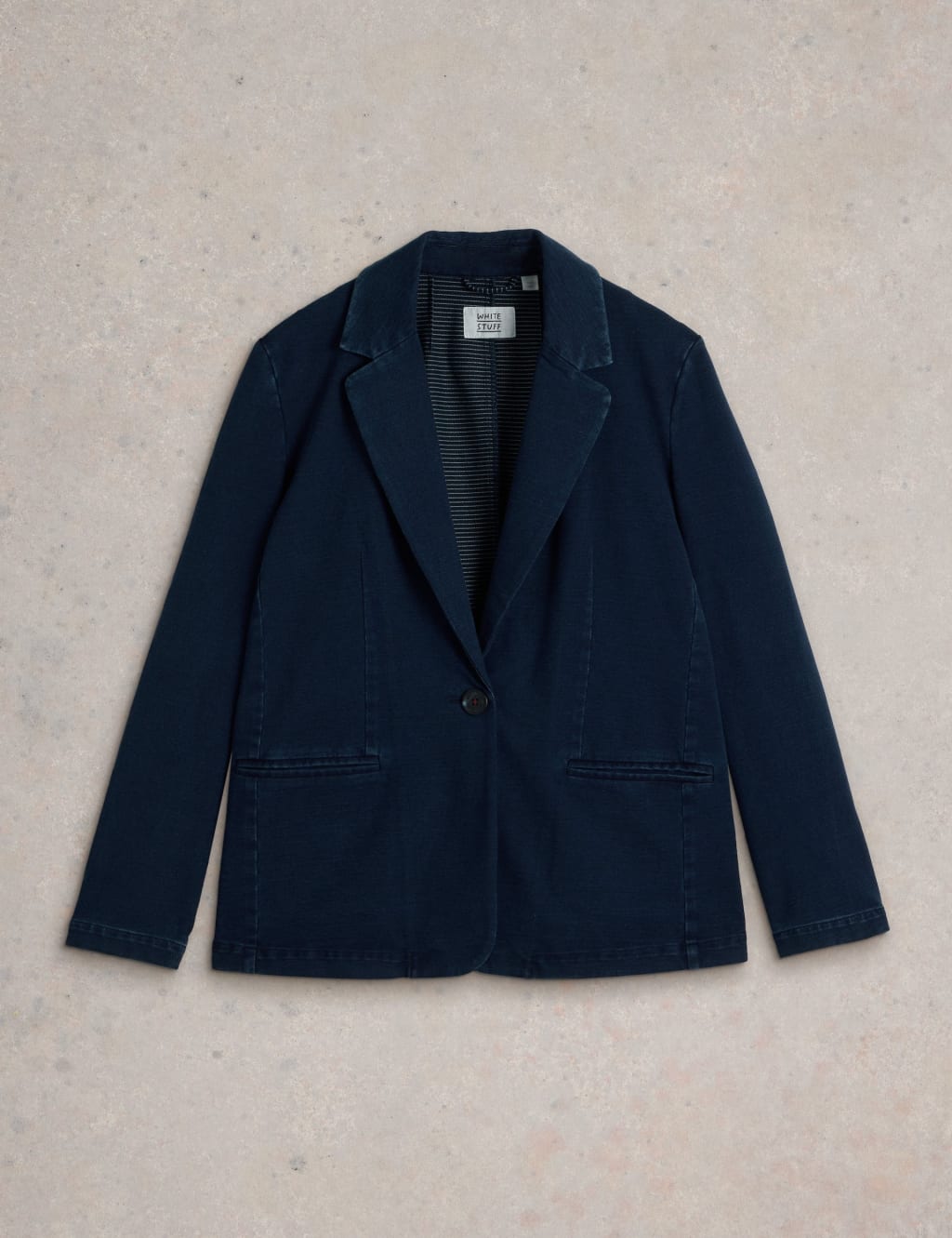 Denim Single Breasted Blazer Coat 2 of 6