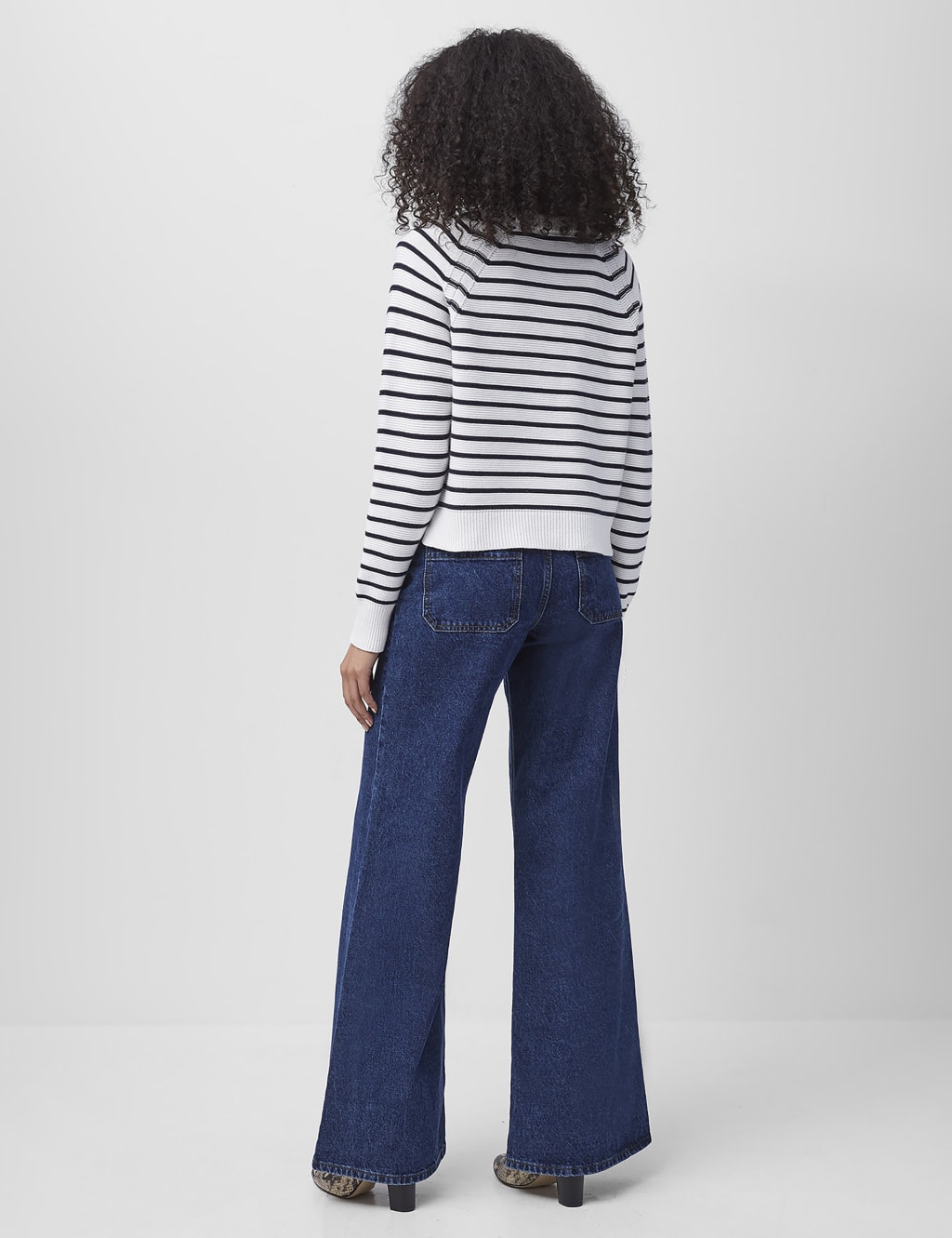 Pure Cotton Striped Crew Neck Jumper 3 of 4