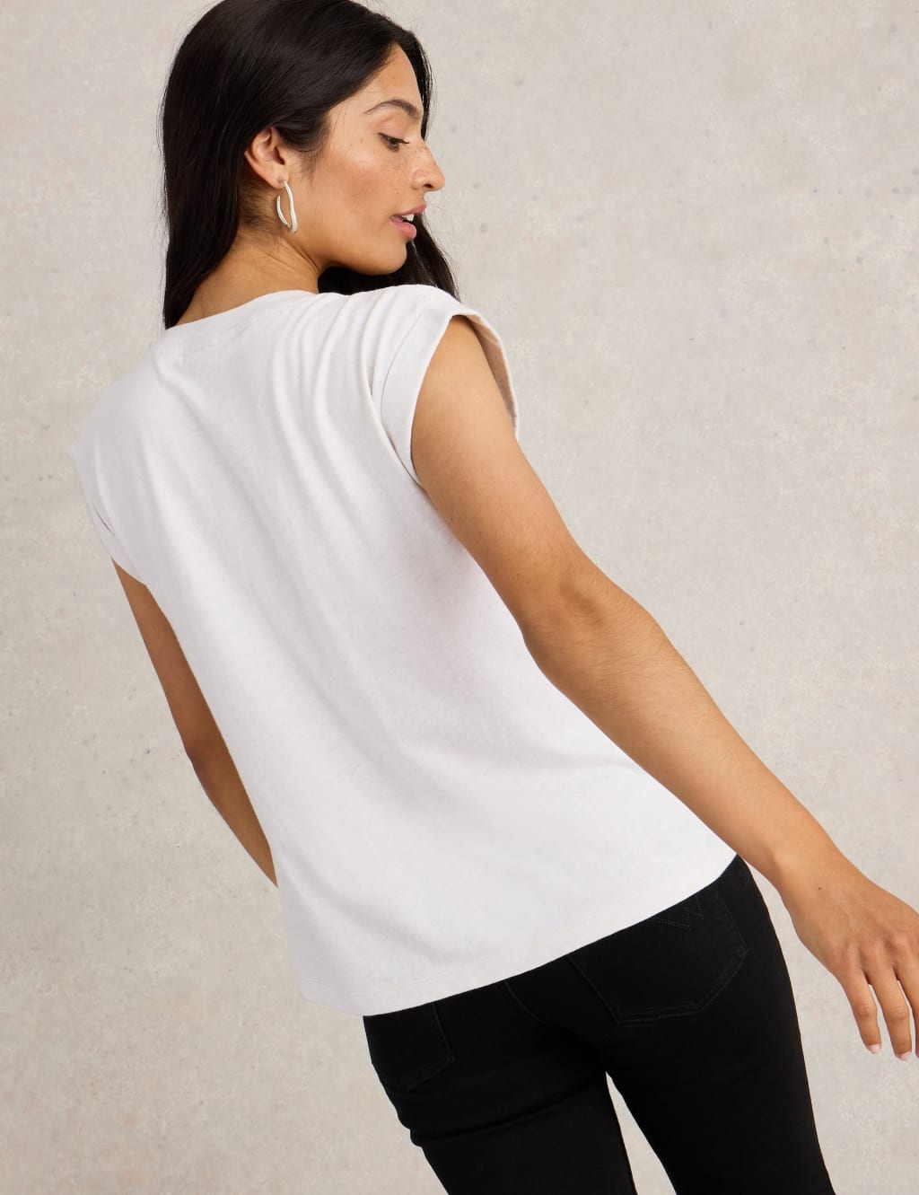 Pure Cotton Ruched T-Shirt 3 of 6
