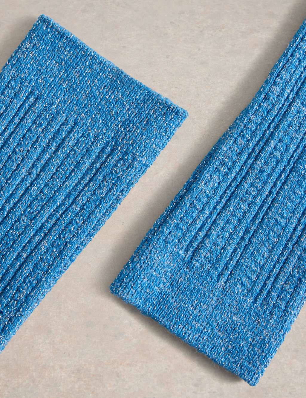 Cotton Rich Sparkle Cable Ankle High Socks 2 of 2