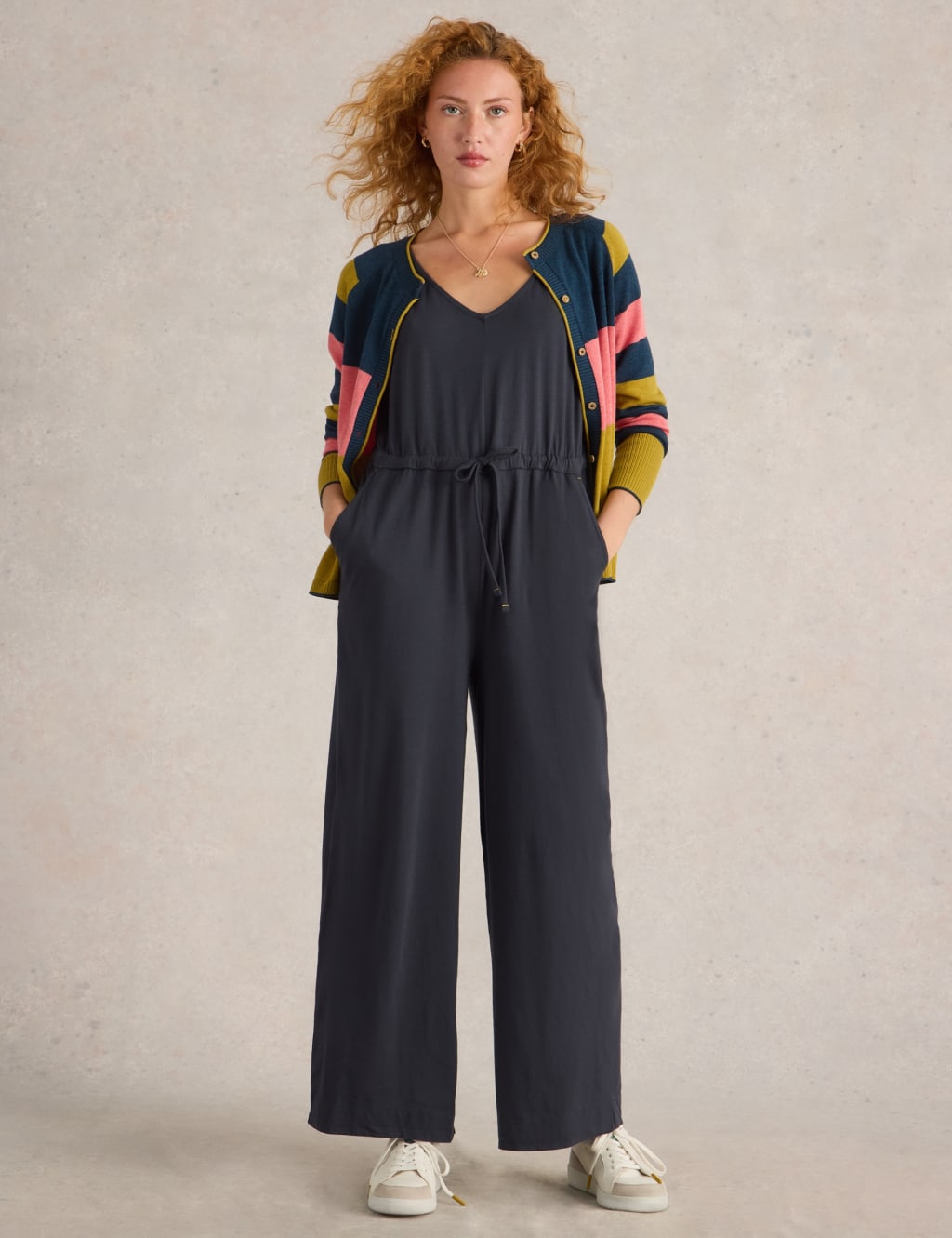 Cotton Rich Jersey Wide Leg Jumpsuit 4 of 9