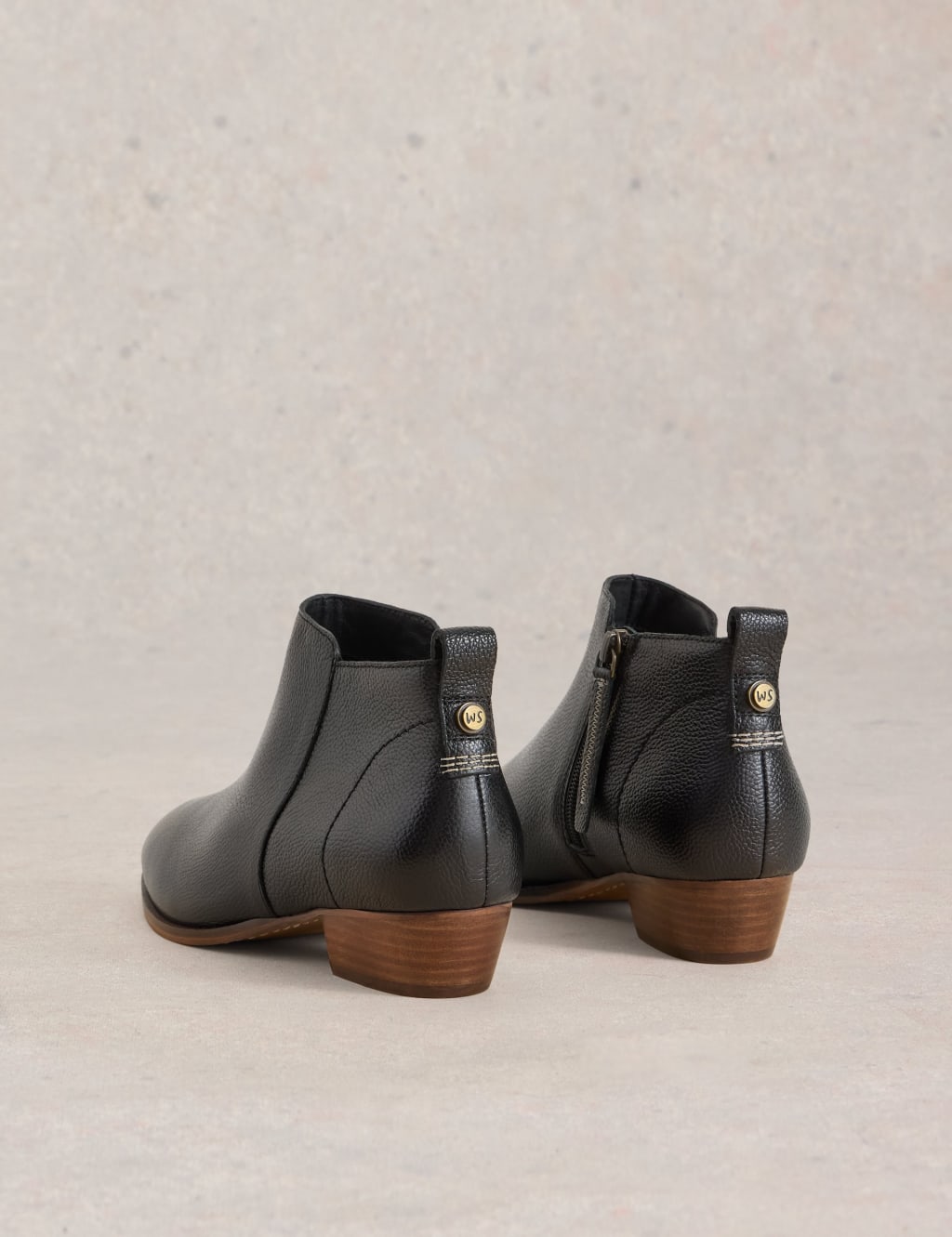 Wide Fit Leather Ankle Boot White Stuff M S