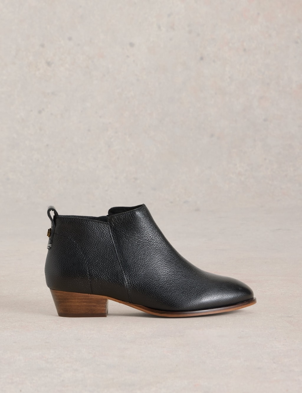 Wide Fit Leather Ankle Boot White Stuff M S