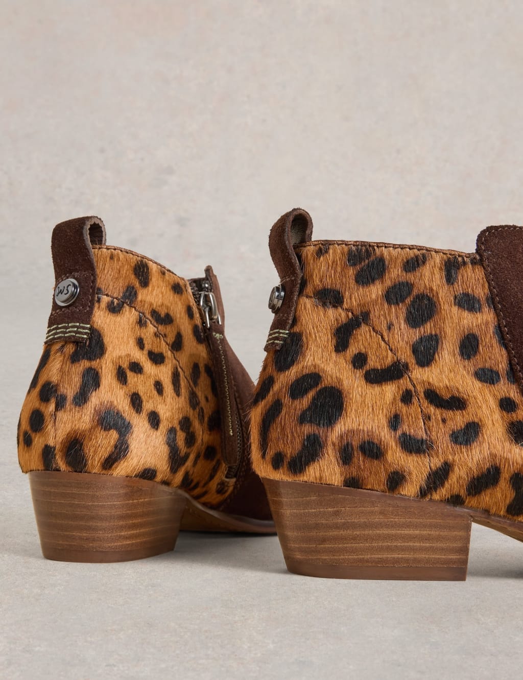 Leopard print ankle boots clearance