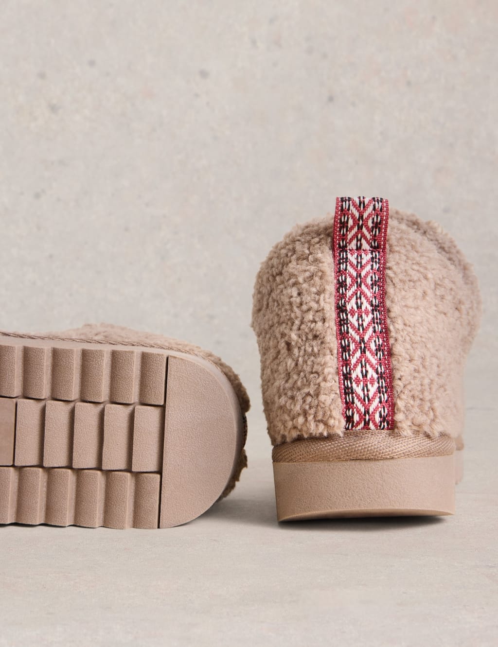 White stuff slipper boots top