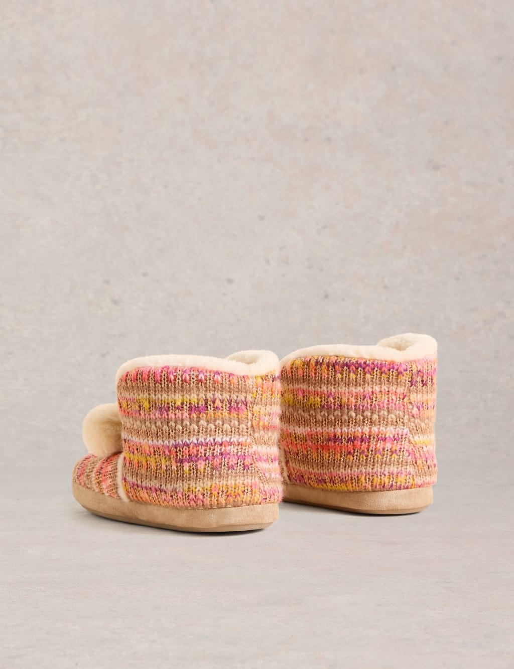 Knitted Pom Pom Slipper Boots 3 of 4