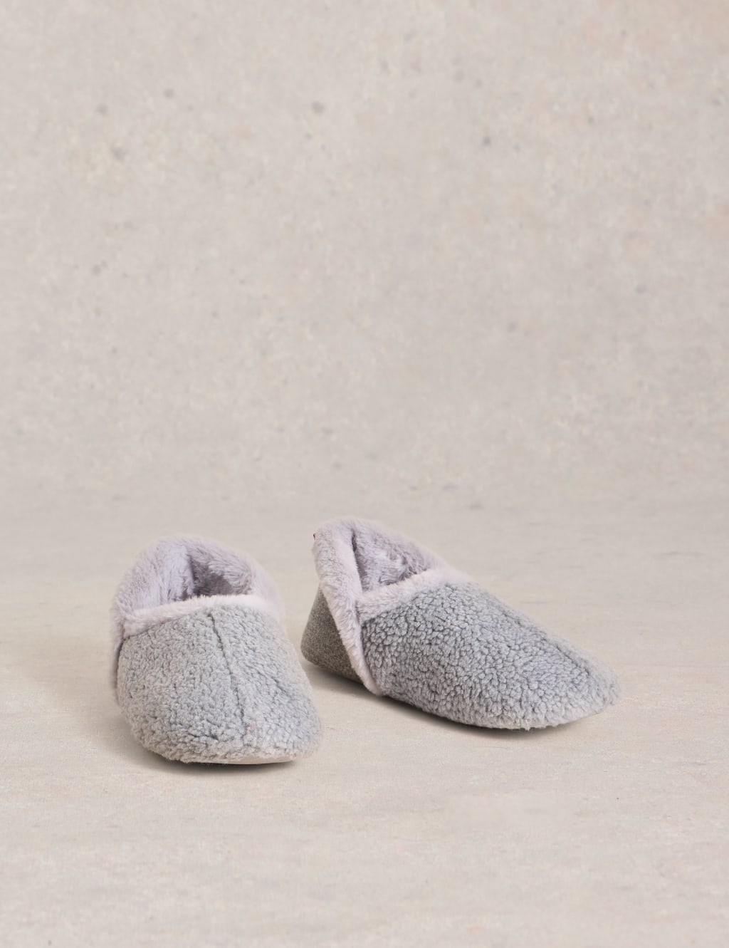 Borg and Faux Fur Moccasin Slipper Boots 2 of 4