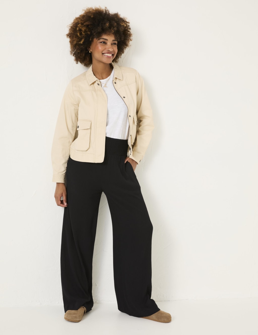 Elasticated Waist Palazzo Trousers 4 of 10