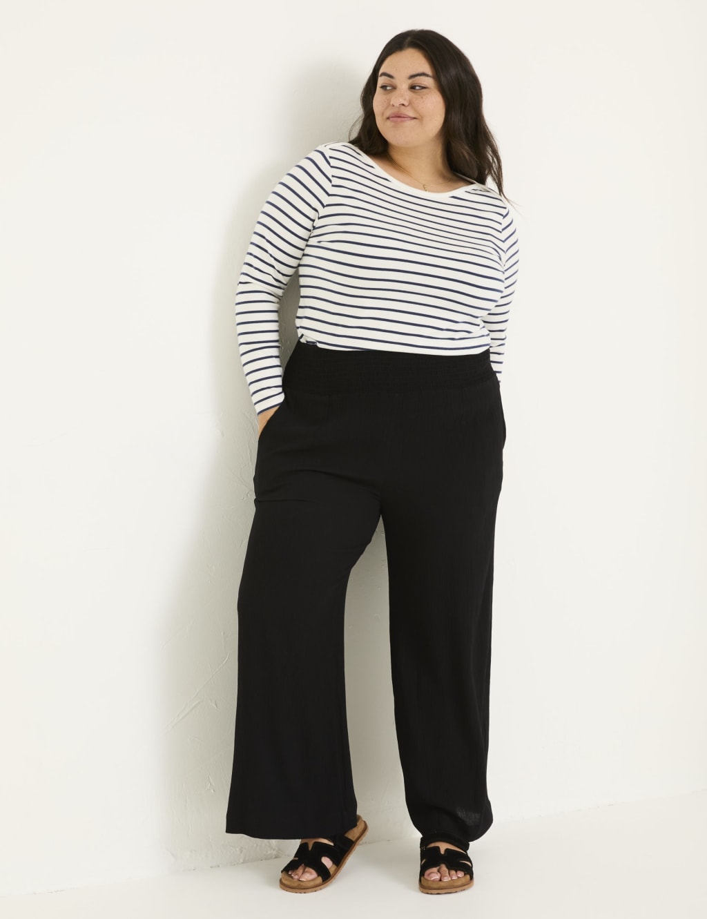 Elasticated Waist Palazzo Trousers 6 of 10