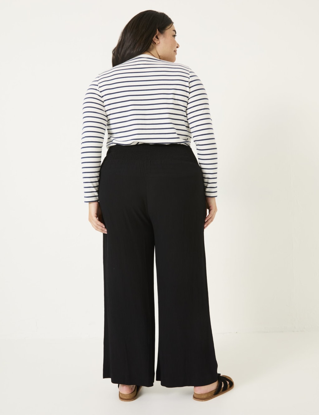 Elasticated Waist Palazzo Trousers 7 of 10
