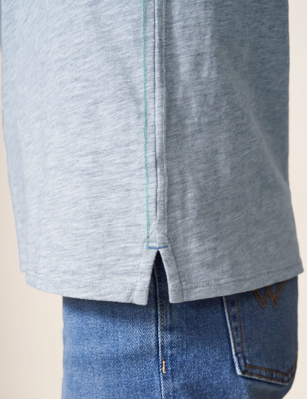 Pure Cotton Crew Neck T-Shirt 4 of 5