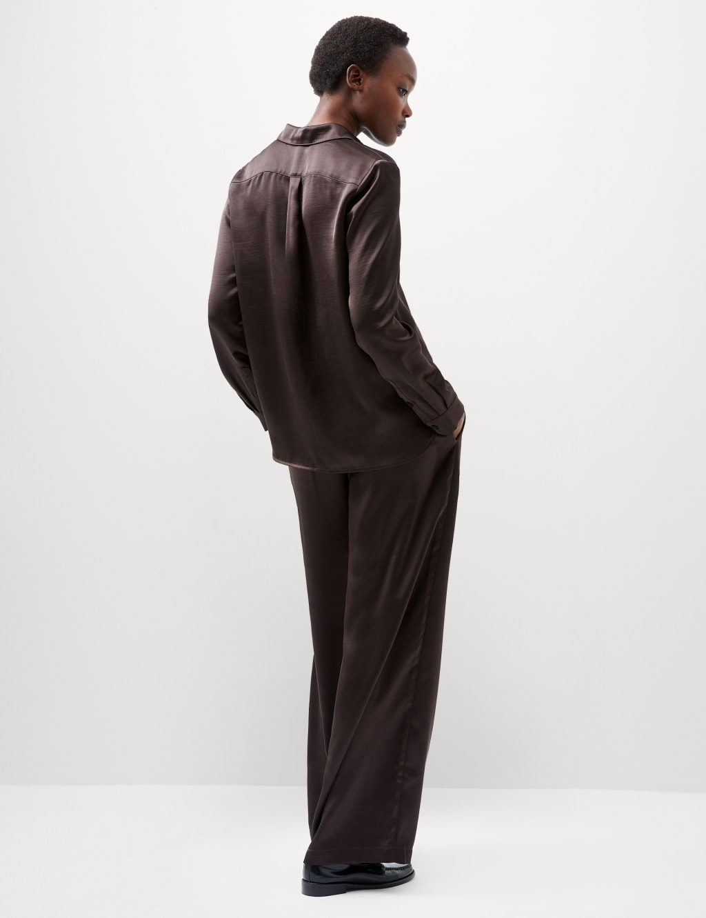 Satin Collared Button Through Shirt 4 of 6