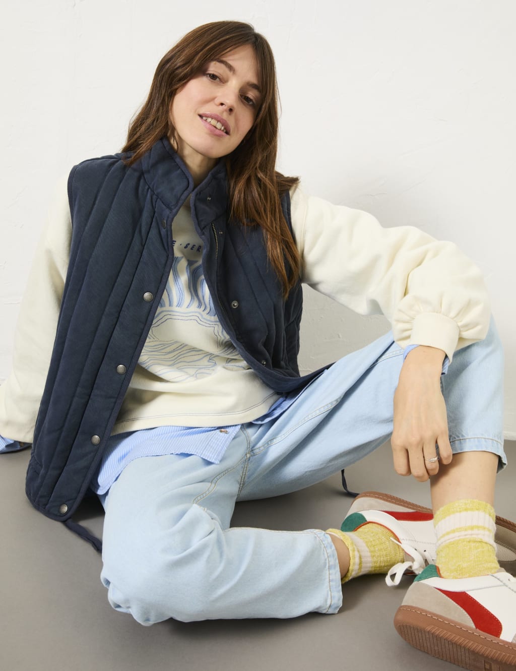 Modal Quilted High Neck Gilet 3 of 5