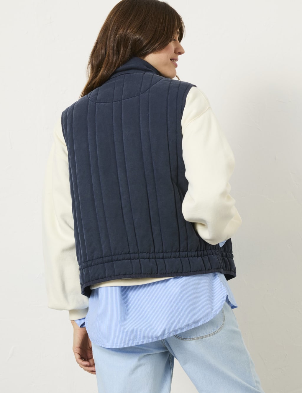 Modal Quilted High Neck Gilet 4 of 5