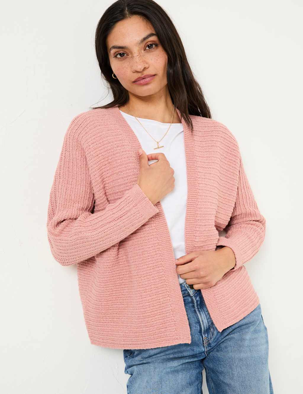 Cotton Rich Textured Cardigan 3 of 5