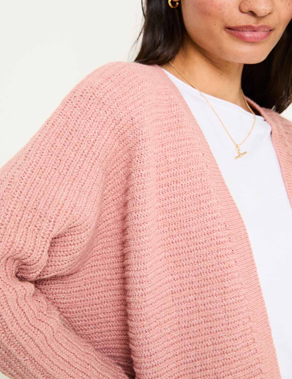 Cotton Rich Textured Cardigan 5 of 5