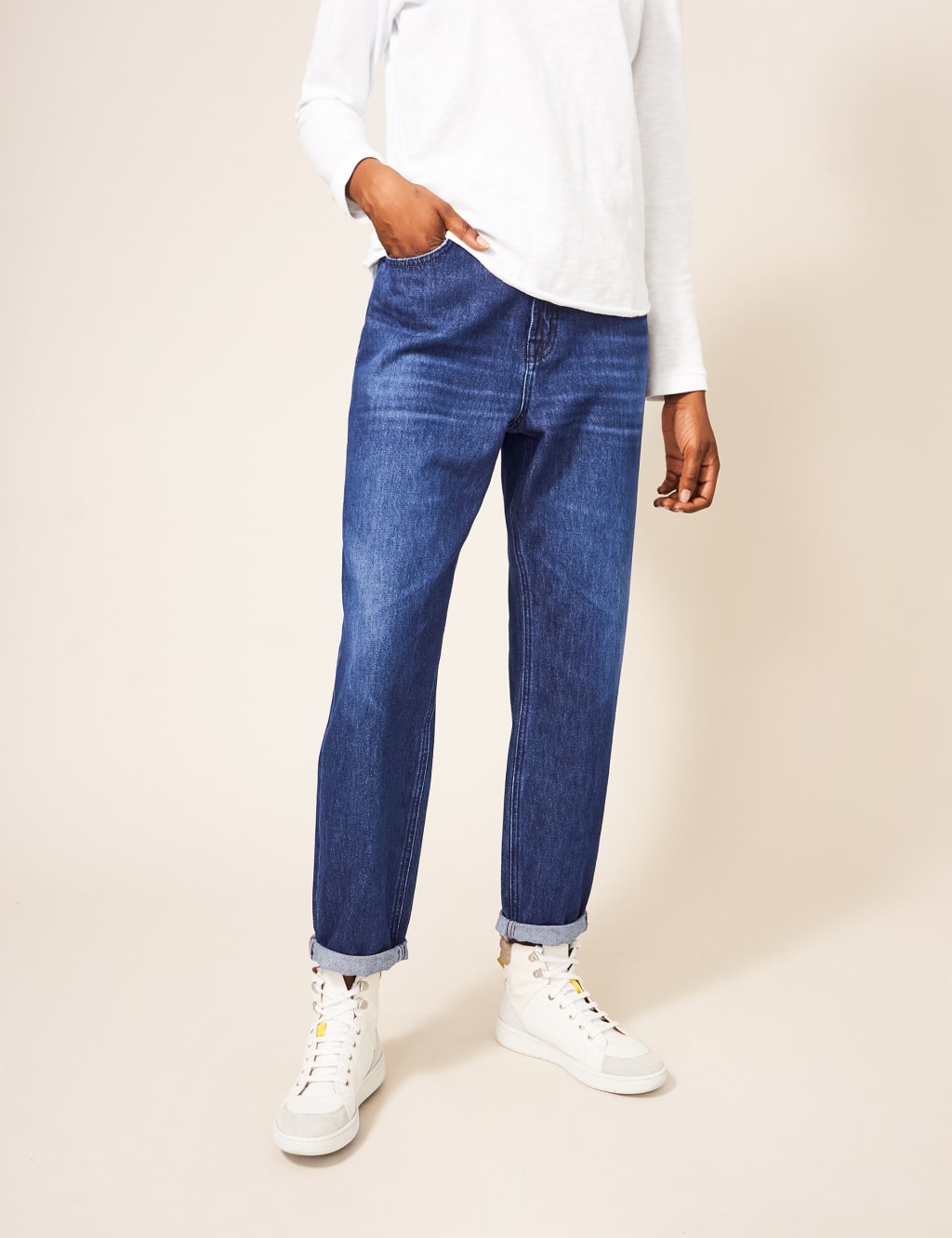 Boyfriend Distressed Jeans 3 of 5