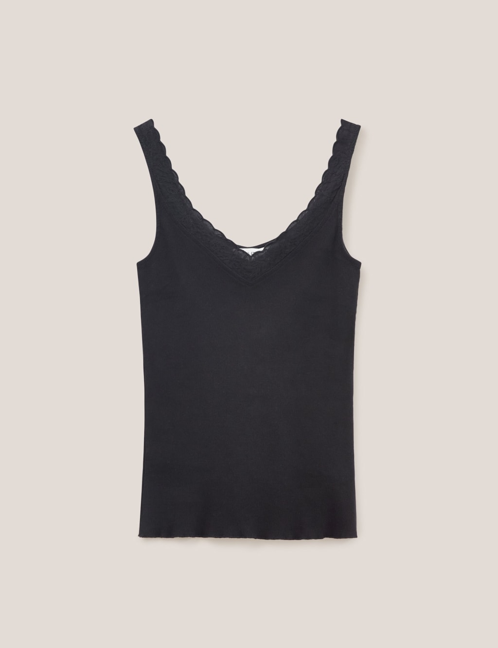 Pure Cotton Ribbed V-neck Vest 2 of 6