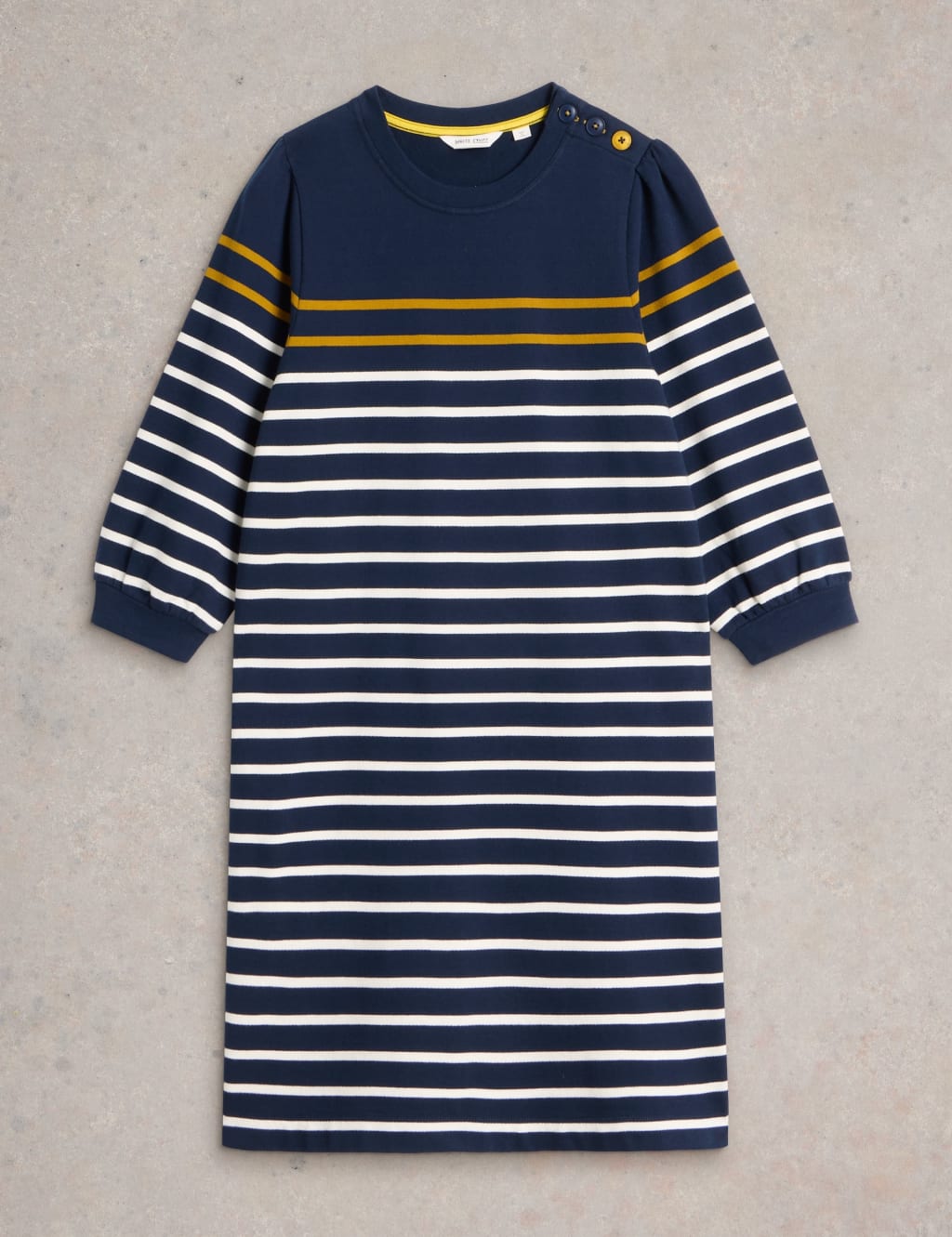Striped long sleeve t shirt dress hotsell