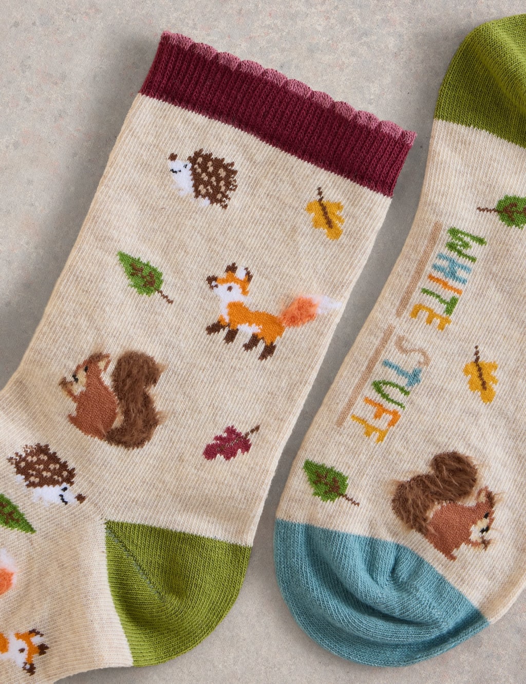 Cotton Rich Woodland Animal Ankle High Socks 2 of 2