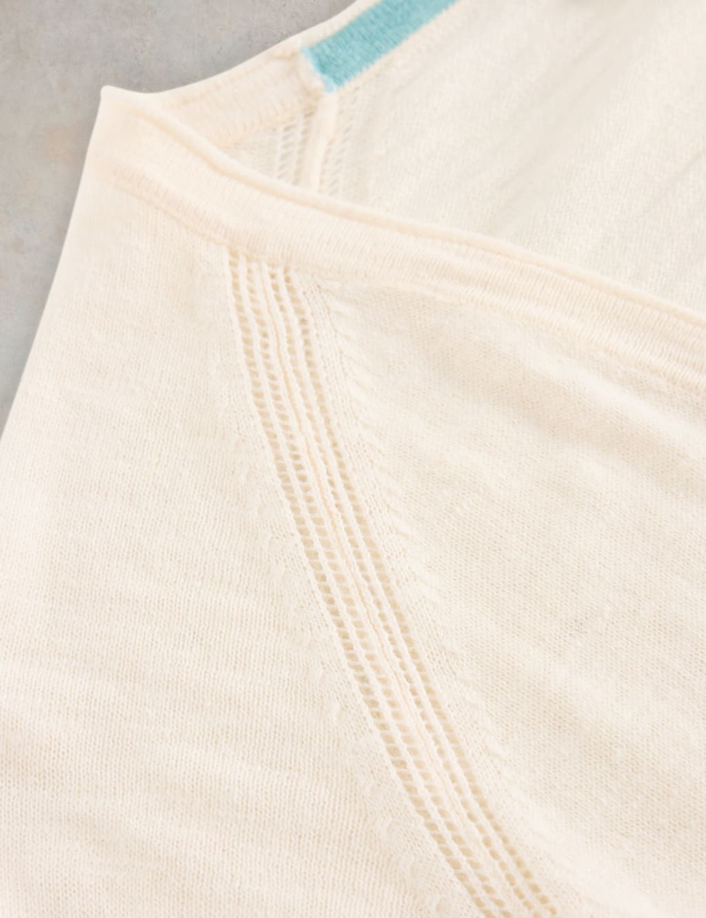 Cotton Rich V-Neck Cardigan with Linen 6 of 6